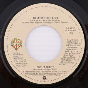 Quarterflash – Night Shift / Love Should Be So Kind 1982 45 rpm 7" Single Record